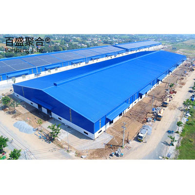CE / ISO9001 zugelassene Lagerhaus vorgefertigte Metall-Stahl-Schuppen für Speicherlösungen